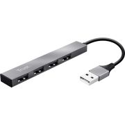 Trust Halyx 4-Port Mini USB Hub Aluminium