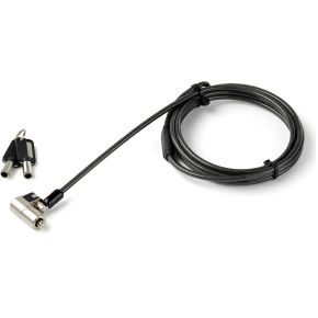 StarTech.com LTULOCKKEY kabelslot Zwart, Roestvrijstaal 2 m