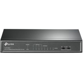 TP-LINK TL-SF1008LP netwerk- Unmanaged Fast Ethernet (10/100) Zwart Power over Ethernet (PoE) netwerk switch