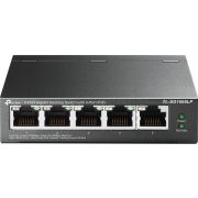 TP-LINK TL-SG1005LP netwerk- Unmanaged Gigabit Ethernet (10/100/1000) Zwart Power over Etherne netwerk switch