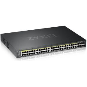 Zyxel GS2220-50HP-EU0101F netwerk- Managed L2 Gigabit Ethernet (10/100/1000) Zwart Power over netwerk switch
