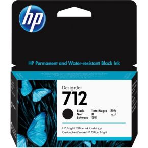 HP 712 Origineel Zwart 1 stuk(s)