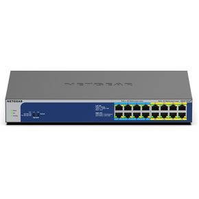 Netgear GS516UP Unmanaged Gigabit Ethernet (10/100/1000) Grijs Power over Ethernet (PoE)