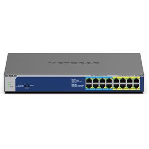 Netgear GS516UP Unmanaged Gigabit Ethernet (10/100/1000) Grijs Power over Ethernet (PoE) netwerk switch