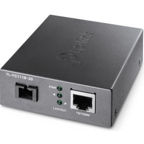 TP-LINK TL-FC111B-20 netwerk media converter 100 Mbit/s Single-mode Zwart