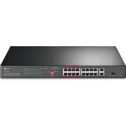 TP-LINK TL-SL1218P netwerk- Fast Ethernet (10/100) Zwart Power over Ethernet (PoE) netwerk switch