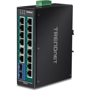 Trendnet TI-PG162 netwerk- Gigabit Ethernet (10/100/1000) Zwart netwerk switch
