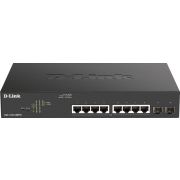 D-Link DGS-1100-10MPV2 netwerk- Managed Gigabit Ethernet (10/100/1000) Zwart 1U Power over Eth netwerk switch