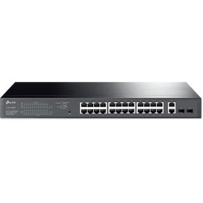 TP-LINK TL-SG1428PE netwerk- Managed Gigabit Ethernet (10/100/1000) Zwart 1U Power over Ethern netwerk switch