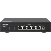 QNAP QSW-1105-5T netwerk- Unmanaged Gigabit Ethernet (10/100/1000) Zwart netwerk switch