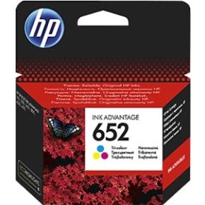 HP 652 Origineel Zwart, Cyaan, Geel