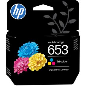 HP 653 Origineel Cyaan, Magenta, Geel 1 stuk(s)