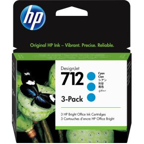 HP 712 Origineel Cyaan 3 stuk(s)