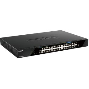 D-Link DGS-1520-28MP netwerk-switch Managed L3 10G Ethernet (100/1000/10000) Zwart 1U Power over Eth