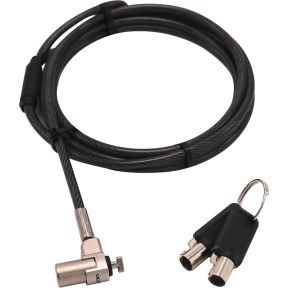 Dicota D31831 kabelslot Zwart, Zilver 2 m