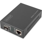 Digitus-DN-82211-netwerk-media-converter-10000-Mbit-s-Zwart