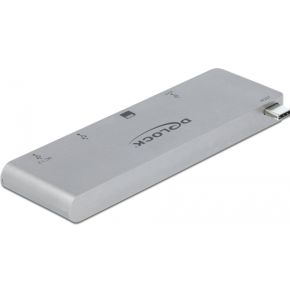 DeLOCK 64078 interface hub USB 3.2 Gen 1 (3.1 Gen 1) Type-C 5000 Mbit/s Grijs