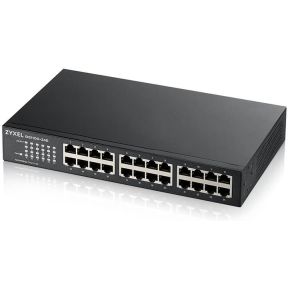 Zyxel GS1100-24E Unmanaged Gigabit Ethernet (10/100/1000) Zwart netwerk switch