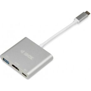 IBox IUH3CFT1 interface hub USB 3.2 Gen 1 (3.1 Gen 1) Type-C 5000 Mbit/s Zilver