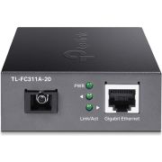 TP-LINK TL-FC311A-20 netwerk media converter 1000 Mbit/s 1550 nm Single-mode Zwart