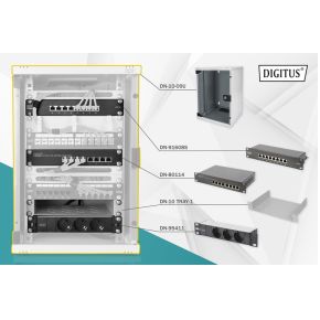 Digitus DN-10-SET-2 rack Wandrek Wit