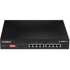 Edimax GS-1008PL V2 netwerk- Managed L2 Gigabit Ethernet (10/100/1000) Power over Ethernet (Po netwerk switch