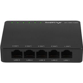 Lanberg DSP2-1005-12V netwerk- Unmanaged Gigabit Ethernet (10/100/1000) Zwart netwerk switch