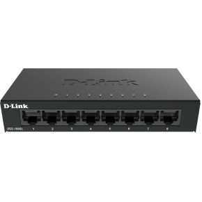 D-Link DGS-108GL Unmanaged Gigabit Ethernet (10/100/1000) Zwart