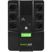 Green Cell UPS06 UPS Line-interactive 999 VA 360 W 6 AC-uitgang(en)