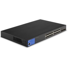 Linksys LGS328MPC Managed L3 Gigabit Ethernet (10/100/1000) Power over Ethernet (PoE) Zwart