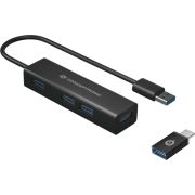 Conceptronic HUBBIES06B interface hub USB 3.2 Gen 1 (3.1 Gen 1) Type-A 5000 Mbit/s Zwart