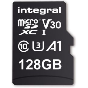 Integral INSDX128G-100V30 128GB SD CARD SDXC UHS-1 U3 CL10 V30 UP TO 100MBS READ 45MBS WRITE flashge