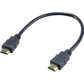 Akasa AK-CBHD25-30BK HDMI kabel 0,3 m HDMI Type A (Standaard) Zwart