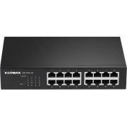 Edimax GS-1016 V2 netwerk- Managed Gigabit Ethernet (10/100/1000) Zwart netwerk switch