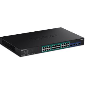 Trendnet TPE-30284 netwerk- Managed L2/L4 Gigabit Ethernet (10/100/1000) Power over Ethernet ( netwerk switch