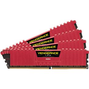 Corsair DDR4 Vengeance LPX 4x4GB 3000 C15 Red Geheugenmodule