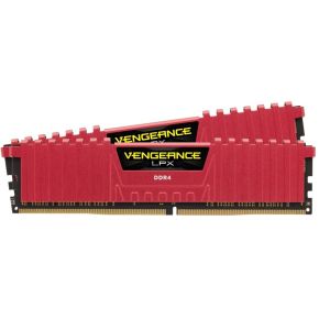 Corsair DDR4 Vengeance LPX 2x16GB 2666 C16 Red Geheugenmodule