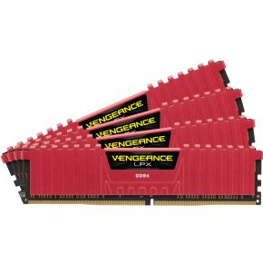 Corsair DDR4 Vengeance LPX 4x16GB 2133 C13 Red Geheugenmodule