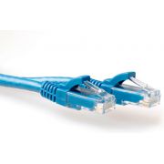 ACT Netwerk Patchkabel CAT6 Blauw  1,00m snagless