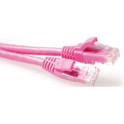 ACT Netwerk Patchkabel CAT6 Roze  2,00m snagless