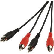 Haiqoe Audio cable 1.5m  2x RCA Male(tulp) ==> 2x RCA Male(tulp)