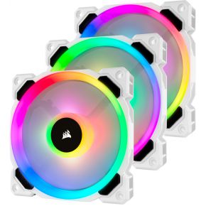 Corsair Casefan Ll120 Rgb White Triple Fan Kit With Lighting Node Pro corsair kopen in de aanbieding