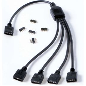 Gelid Solutions RGB 1-to-4 Splitter - verloopadapter voor RGB producten - 1 naar 4 RGB 12V Aansluiting