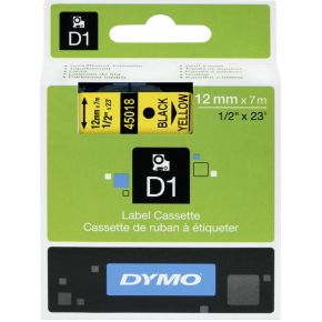 Dymo Tape D1 12Mm X 7M Blackyellow dymo kopen in de aanbieding