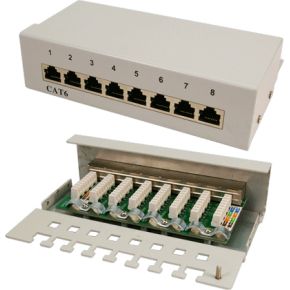 LogiLink NP0016A patch paneel, 8 poorten