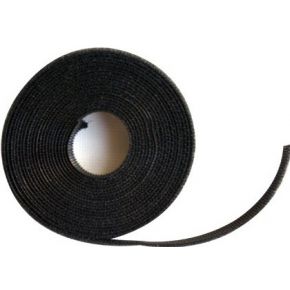 Label-the-cable Dubbele klittenbandrol 3m zwart