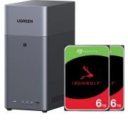 NAS Starterkit UGREEN DH2300 + 2x6TB Seagate Ironwolf