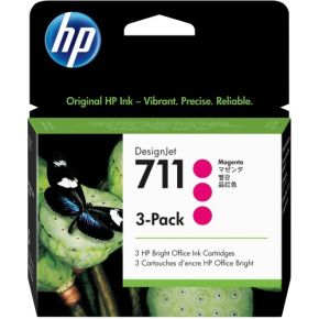 HP 711 - [CZ135A] Magenta Triple-Pack