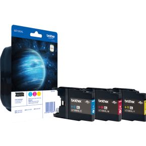 Brother Hoge opbrengst inktcartridge pakket: Cyaan / Magenta / Geel