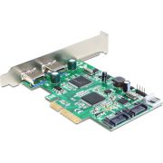 Delock-89359-PCI-Express-x4-kaart-2-x-externe-USB-3-0-2-x-interne-SATA-6-Gb-s